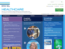 Tablet Screenshot of dnvglhealthcare.com